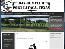 Tablet Screenshot of baygunclub.com